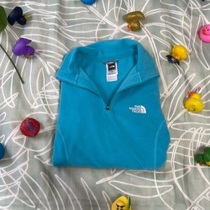 North Face light blue fleece quarter zip!
